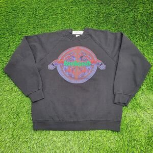 Vintage Ireland Celtic Sweatshirt Womens Large 21x24 Black